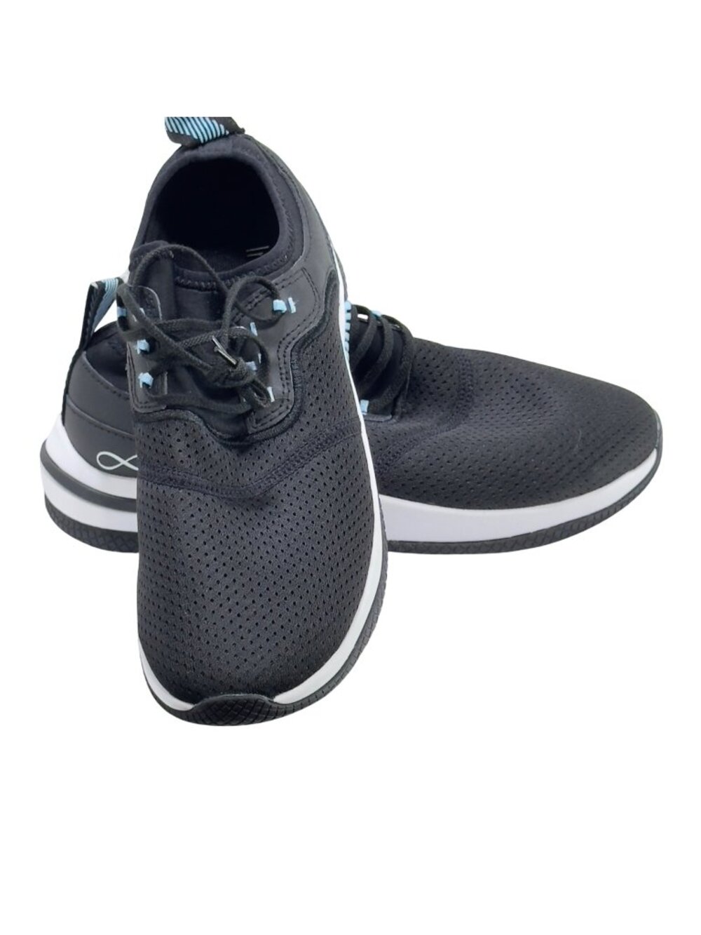 INFINITY Women's Black Blue Nurse's Sneakers Mesh Upper Lightweight Size 8.5
